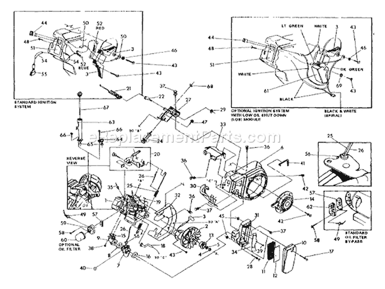 Page C Diagram and Parts List for 9704-1 3,500 XL Briggs and Stratton Generator